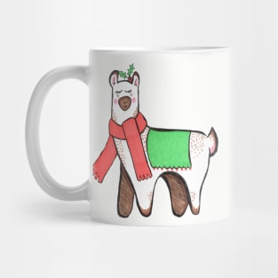 Cute Christmas Llama Mug